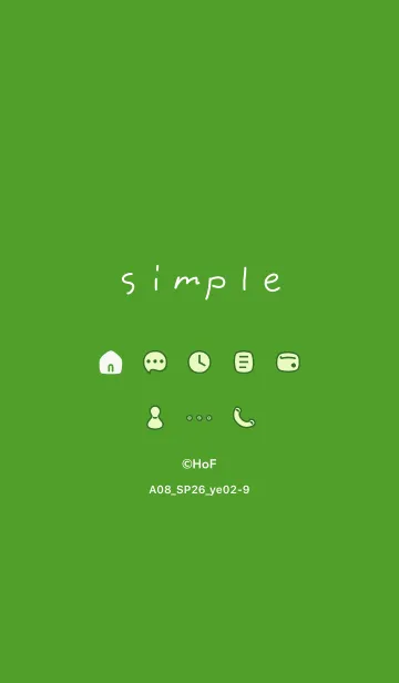 [LINE着せ替え] A08_26_イエロー2-9の画像1