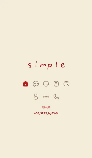 [LINE着せ替え] a08_25_ベージュ3-9の画像1