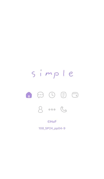 [LINE着せ替え] 108_24_パープル4-9の画像1