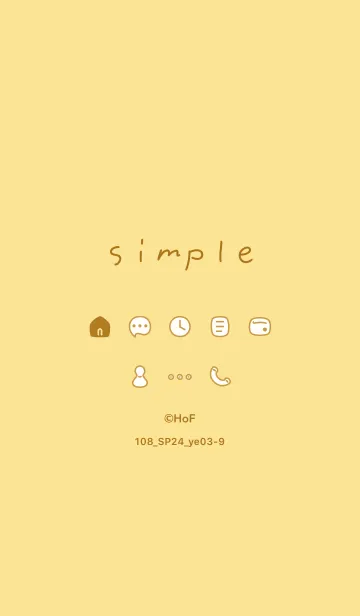 [LINE着せ替え] 108_24_イエロー3-9の画像1