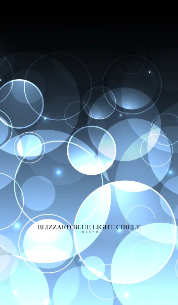 [LINE着せ替え] BLIZZARD BLUE LIGHT CIRCLEの画像1