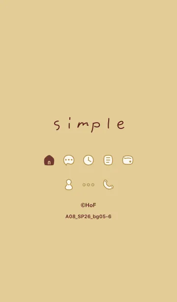 [LINE着せ替え] A08_26_ベージュ5-6の画像1