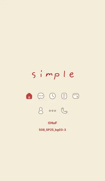 [LINE着せ替え] 508_25_ベージュ3-3の画像1