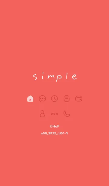 [LINE着せ替え] a08_25_レッド1-3の画像1