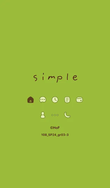 [LINE着せ替え] 108_24_グリーン3-3の画像1