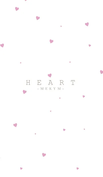 [LINE着せ替え] HEART Pink -MEKYM- 19の画像1