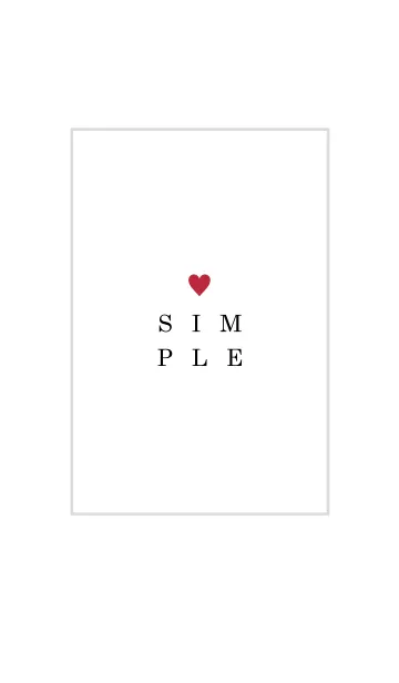 [LINE着せ替え] - SIMPLE - HEART 12の画像1