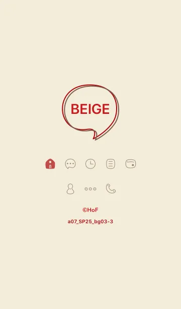 [LINE着せ替え] a07_25_ベージュ3-3の画像1