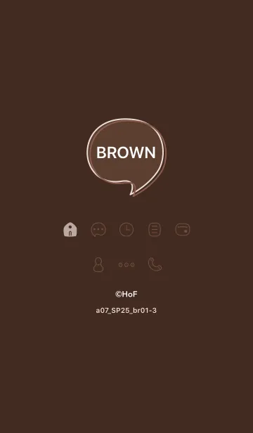 [LINE着せ替え] a07_25_ブラウン1-3の画像1