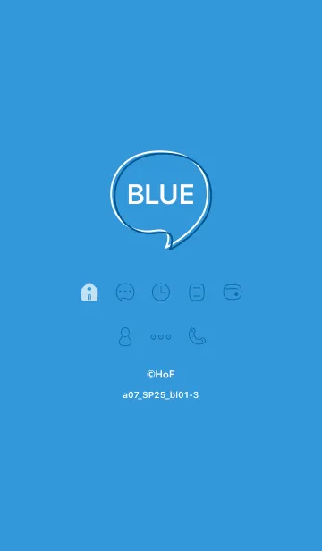 [LINE着せ替え] a07_25_ブルー1-3の画像1