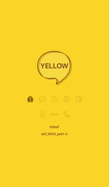 [LINE着せ替え] a07_25_イエロー1-3の画像1