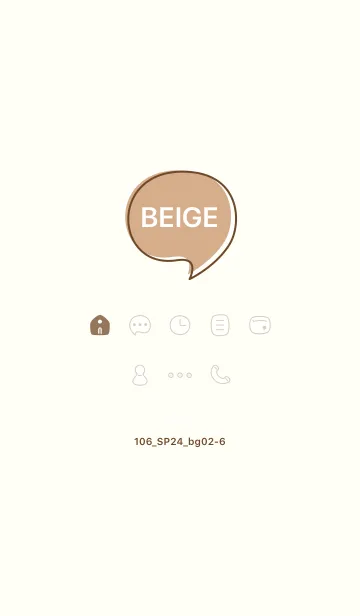 [LINE着せ替え] 106_24_ベージュ2-6の画像1