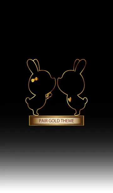 [LINE着せ替え] PAIR GOLD THEME 15の画像1