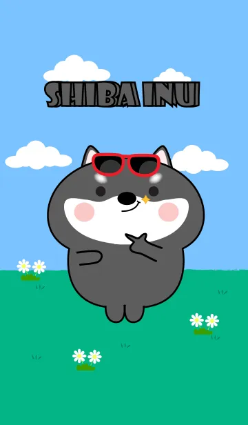 [LINE着せ替え] Be Cute Black Shiba Inu Theme (JP)の画像1