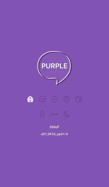 [LINE着せ替え] a07_25_パープル1-6の画像1