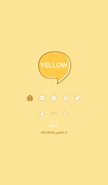 [LINE着せ替え] 107_24_イエロー3-3の画像1