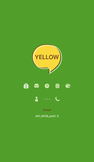 [LINE着せ替え] A07_26_イエロー2-3の画像1