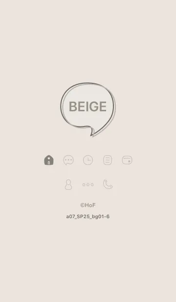 [LINE着せ替え] a07_25_ベージュ1-6の画像1