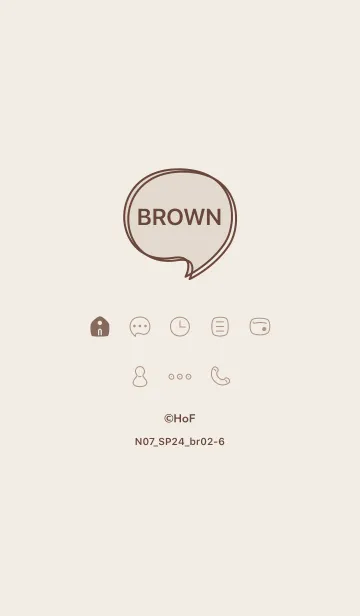 [LINE着せ替え] N07_24_ブラウン2-6の画像1