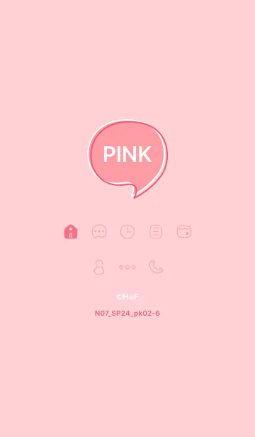 [LINE着せ替え] N07_24_ピンク2-6の画像1