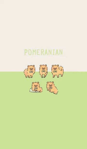 [LINE着せ替え] ゆるっとオレンジポメラニアンさん。の画像1