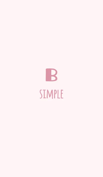 [LINE着せ替え] Initial-B *Pink*の画像1