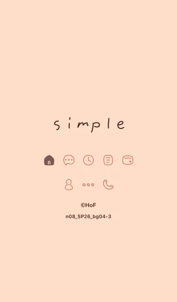 [LINE着せ替え] n08_26_ベージュ4-3の画像1