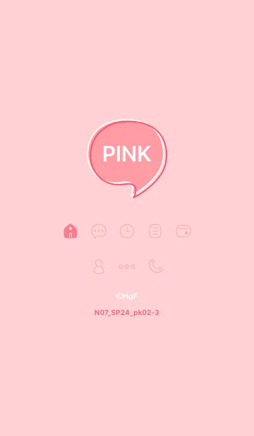 [LINE着せ替え] N07_24_ピンク2-3の画像1