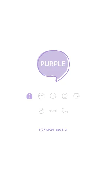 [LINE着せ替え] N07_24_パープル4-3の画像1