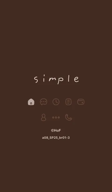 [LINE着せ替え] a08_25_ブラウン1-3の画像1