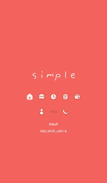 [LINE着せ替え] 509_25_レッド1-6の画像1