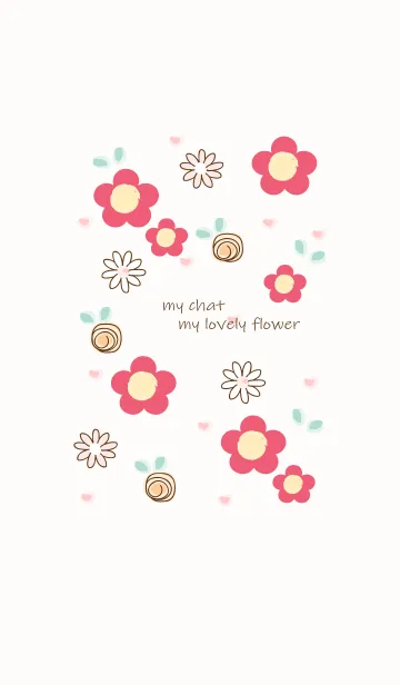 [LINE着せ替え] My chat my lovely flower 47の画像1