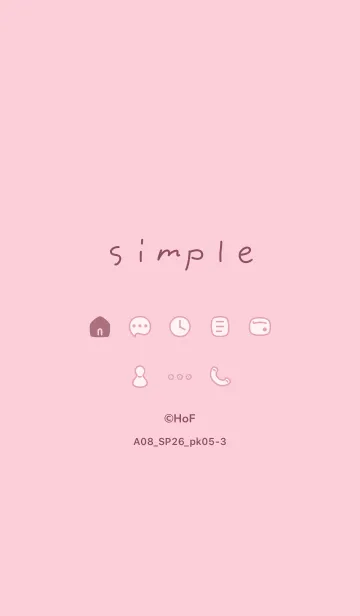 [LINE着せ替え] A08_26_ピンク5-3の画像1