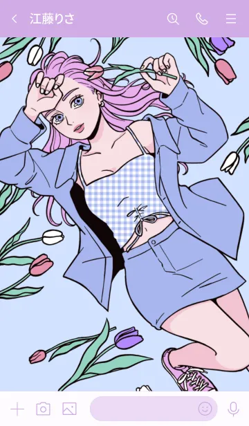 [LINE着せ替え] #チューリップガールの画像3