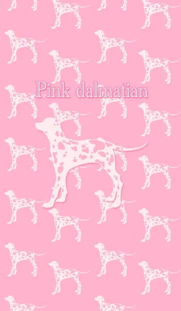[LINE着せ替え] ピンクなダルメシアンの画像1