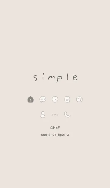 [LINE着せ替え] 509_25_ベージュ1-3の画像1