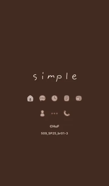 [LINE着せ替え] 509_25_ブラウン1-3の画像1