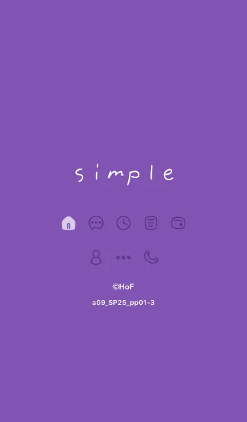 [LINE着せ替え] a09.25_パープル1-3の画像1