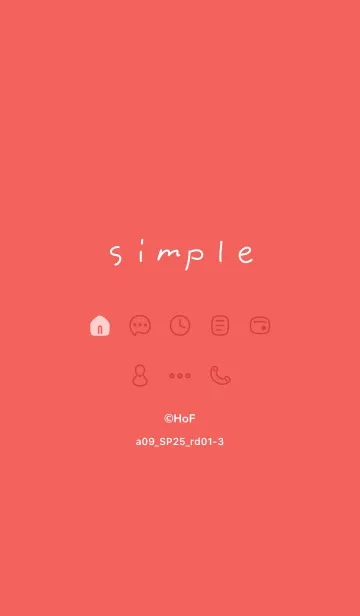 [LINE着せ替え] a09.25_レッド1-3の画像1