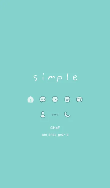 [LINE着せ替え] 109_24_グリーン7-3の画像1