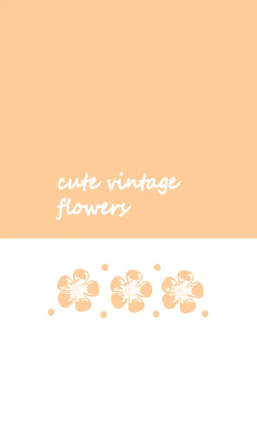 [LINE着せ替え] Cute vintage flower 75 :)の画像1