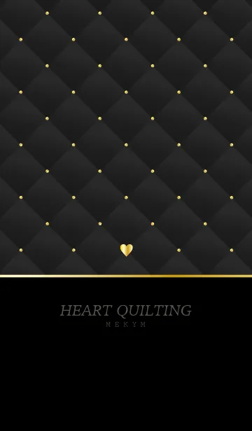 [LINE着せ替え] HEART QUILTING -GRAY- 2の画像1