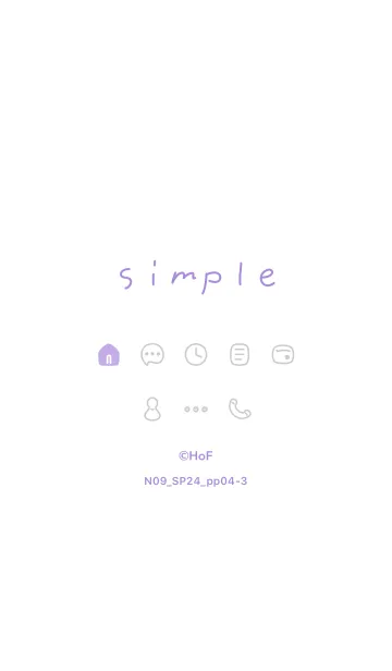 [LINE着せ替え] N09_24_パープル4-3の画像1