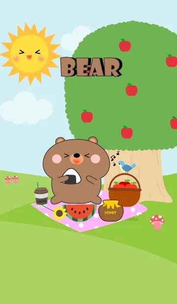 [LINE着せ替え] Happy Bear Picnic Theme (JP)の画像1