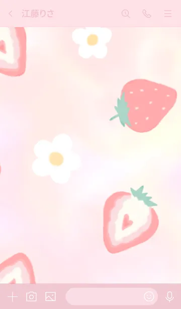 [LINE着せ替え] 幸運のゆるいブタwithいちごの画像3