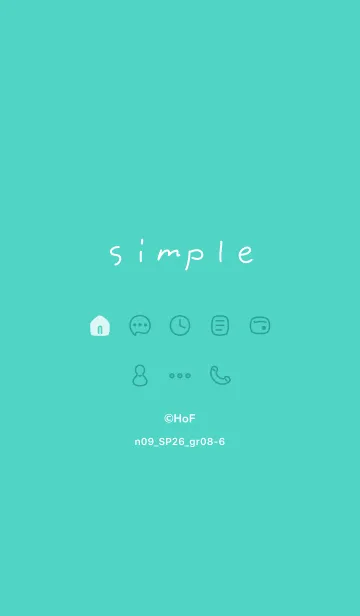 [LINE着せ替え] n09.26_グリーン8-6の画像1