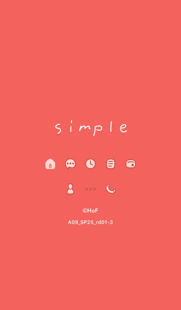 [LINE着せ替え] A09_25_レッド1-3の画像1