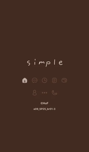 [LINE着せ替え] a09.25_ブラウン1-3の画像1