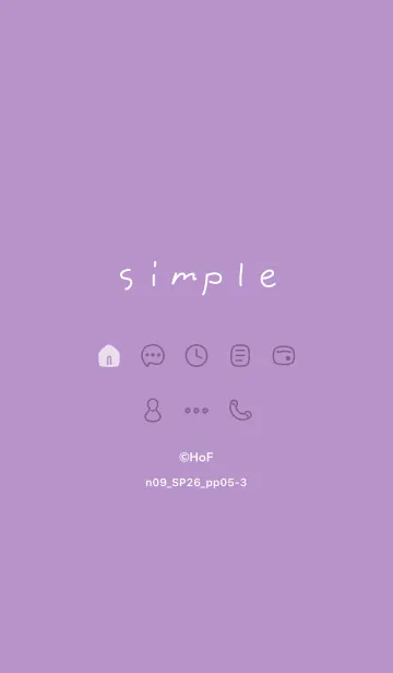 [LINE着せ替え] n09.26_パープル5-3の画像1