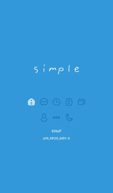 [LINE着せ替え] a10.25_ブルー1-3の画像1